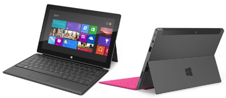 Microsoft Surface – černý a růžový